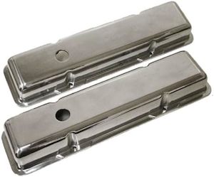 Valve Covers Chev Sb Smooth Polished Pair