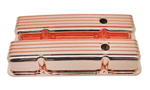 Valve Covers: VALVE COVERS CHEV SB TALL ALLOY FINNED COPPER