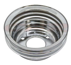 PULLEY CRANK FORD DOUBLE ROW 1964-66 CHROME