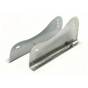 Race Seats: RACETECH SEAT BRACKET STEEL 3MM BRIGHT ZINC PLATED PAIR
