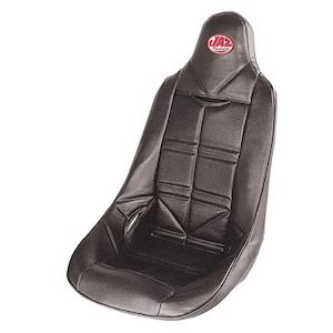 Race Seats: JAZ SEAT COVER VINYL BLACK TO SUIT PLASTIC RACE SEAT.