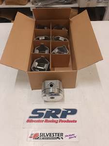 Engine Components: PISTON SET PONTIAC 350 FORGED STD
