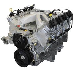 Crate Engines: ENGINE GM LS3 LONG 530HP 495FT LB 10.7-1 COMP CARBURETED INTAKE
