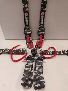 Safety: HARNESS SET CAMLOCK 6 POINT CAMO 2'' SHOULDER STRAPS SPORT PLUS