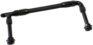 Carburetor Parts: HOLLEY FUEL RAIL DUAL INLET -6 BLACK