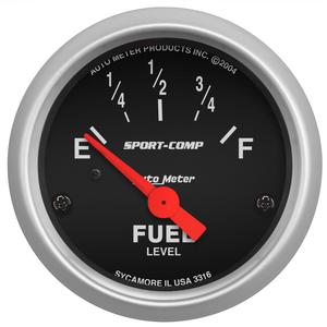 SPORT COMP 2 1/16" FUEL LEVEL ELECTRI 240-33 OHMS 3316