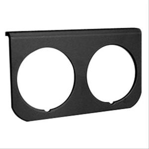 Gauges: GAUGE PANEL 2" 2 HOLE ALLOY BLACK 2237