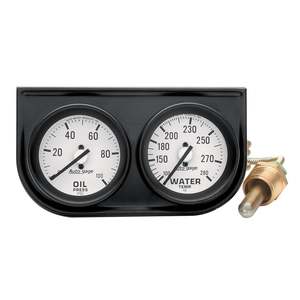 Gauges: GAUGE CONSOLE WHITE FACE FULL SWEEP OP, WT 2326