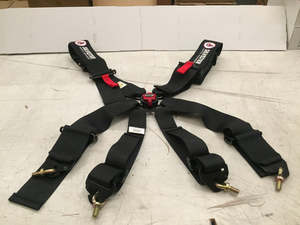 Safety: HARNESS SET CAMLOCK 6 POINT BLACK 2'' SHOULDERR STRAPS SPORT PLUS