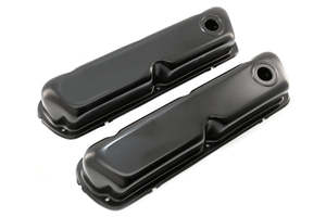 Valve Covers: VALVE COVERS FORD SB BLACK