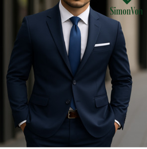 Suits: Men's Slim Fit 2-Piece Suit Set-QB270201