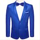 Blue Men's Suit Jacket Slim Fit Coat-XX-1055