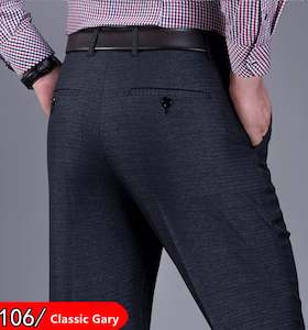 Middle Grey Mens Formal Trousers