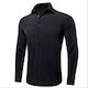 Black Solid Men's Long Sleeve Dress Shirt- CY-1052