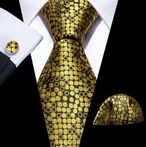 Best Selling Collection: GREEN GOLDEN DOTS MEN'S TIE POCKET SQUARE CUFFLINKS SET- N-6147