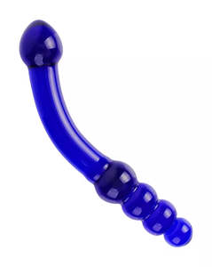 Couples: Share Satisfaction Lucent Blueberry Glass Massager