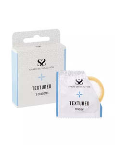 Condoms: Share Satisfaction Textured Condoms 3 Pack