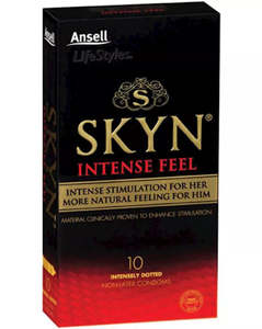 Condoms: Lifestyles Skyn Intense Feel Non-Latex Condoms 10 Pack