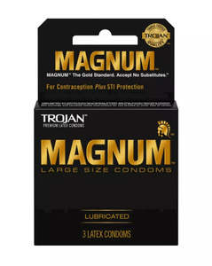 Condoms: Trojan Magnum Condoms 3 Pack