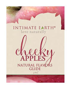Lubricant: Intimate Earth Cheeky Apples Natural Flavours Glide 3ml Foil