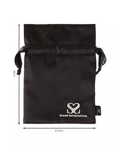 Cleaner Storage: Share Satisfaction Satin Bag With Silver Thread