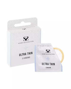 Share Satisfaction Ultra Thin Condoms 3 Pack