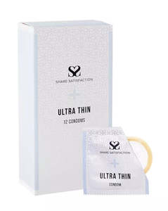 Share Satisfaction Ultra Thin Condoms 12 Pack