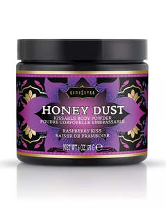 Kama Sutra Honey Dust Kissable Body Powder Raspberry Kiss 170g