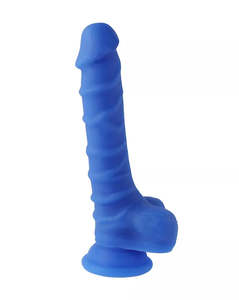 Nood Colours Dual Density Silicone Dildo With Balls 6.7"