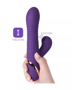 Share Satisfaction: Share Satisfaction Dela Thrusting Suction Vibrator