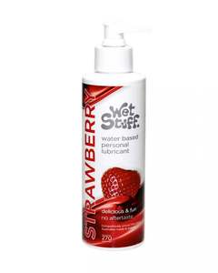 Lubricant: Wet Stuff Strawberry Lubricant 270g Pump Top