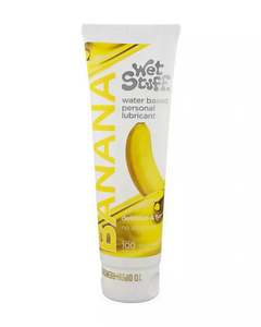Lubricant: Wet Stuff Banana Lubricant 100ml Disc Top