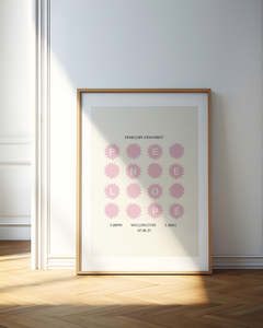 Custom Modern Birth Illustration