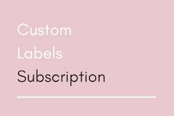 Pantry Packages: Custom Labels Subscription - (Any Size)