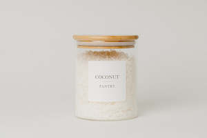 Luxe Glass And Bamboo Storage Vessel: 800ml Glass and Bamboo Storage Jar