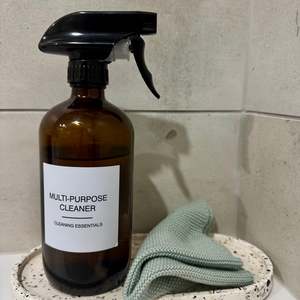 Luxe Glass And Bamboo Storage Vessel: Simplify Glass Spray Bottle – Amber Edition 500ml