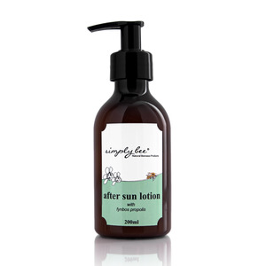 Products: After sun lotion with fynbos propolis Simply Bee New Zealand