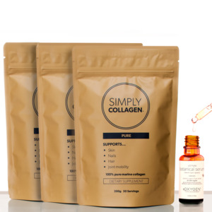 Simply Collagen – Marine Collagen Triple Pack (5 Month Supply) with Serum