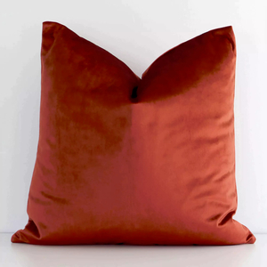 Products: Burnt Orange Velvet Cushion Cover