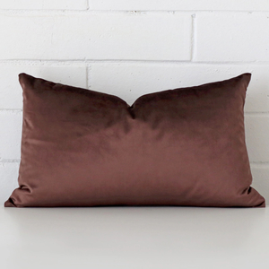 Products: Chocolate Brown Velvet Cushion Cover - Rectangle