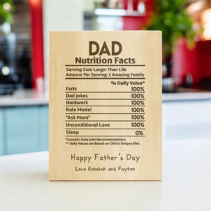 Frontpage: Dad Nutritional Plaque
