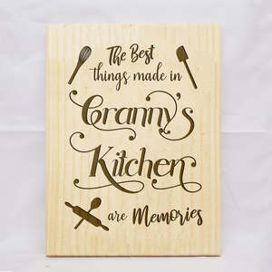 Frontpage: Grannys Kitchen Plaque