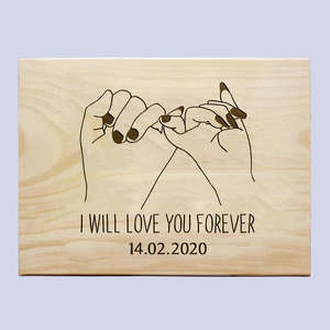 Engagement: Pinky Promise Love Plaque