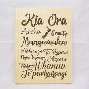 House Warming: Kia Ora Plaque