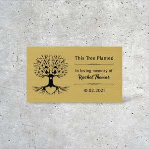 In Loving Memory: Custom Memorial Plaque (Indoor & Outdoor)