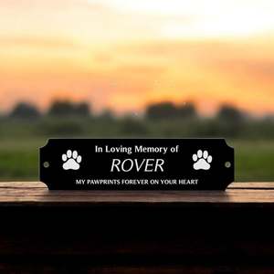 In Loving Memory: Memorial Bench Plaque (Indoor & Outdoor)