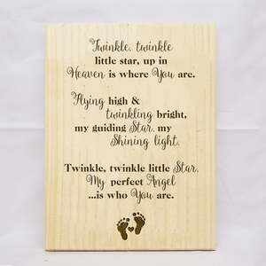 In Loving Memory: Twinkle Twinkle Plaque