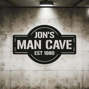 Personalised Man Cave Sign