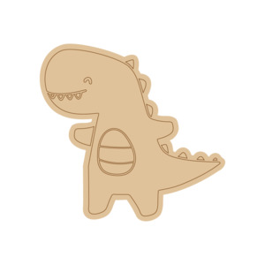 For Kids: Dinosaur PP#52 Preschool Paint & Play – Wooden DIY Shapes (Single)