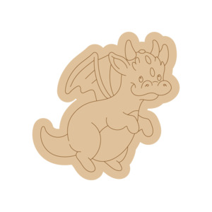 Dragon PP#41 Preschool Paint & Play – Wooden DIY Shapes (Single)